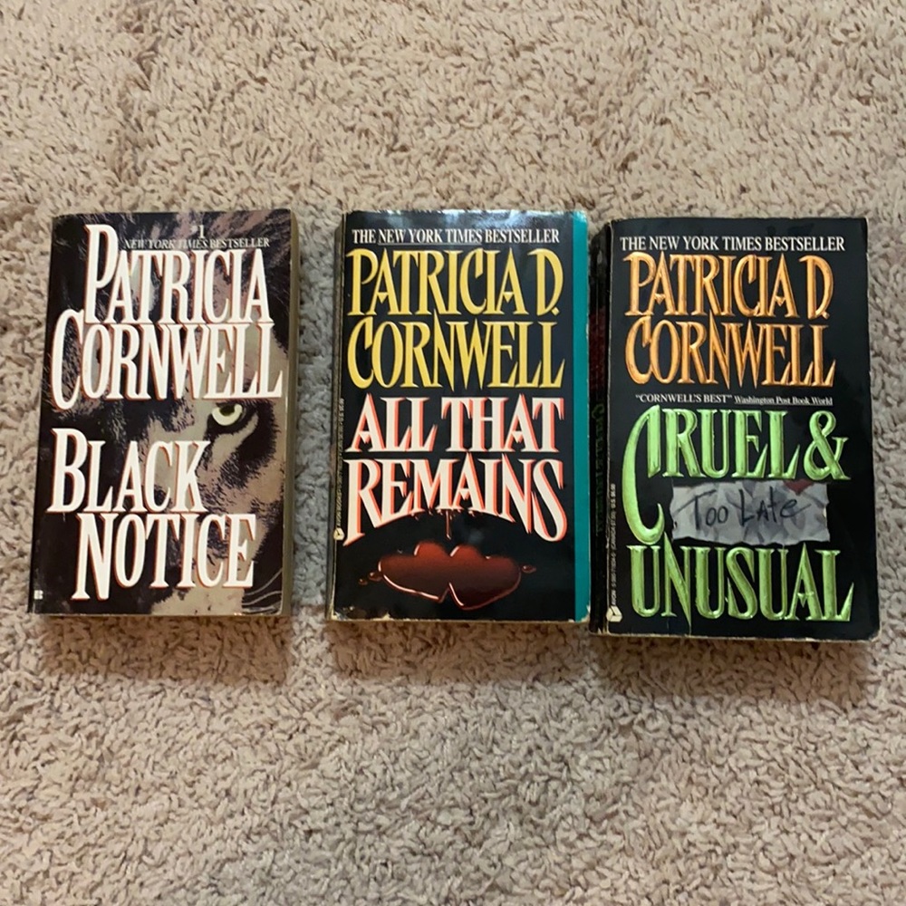 Patricia Cornwell set of 3